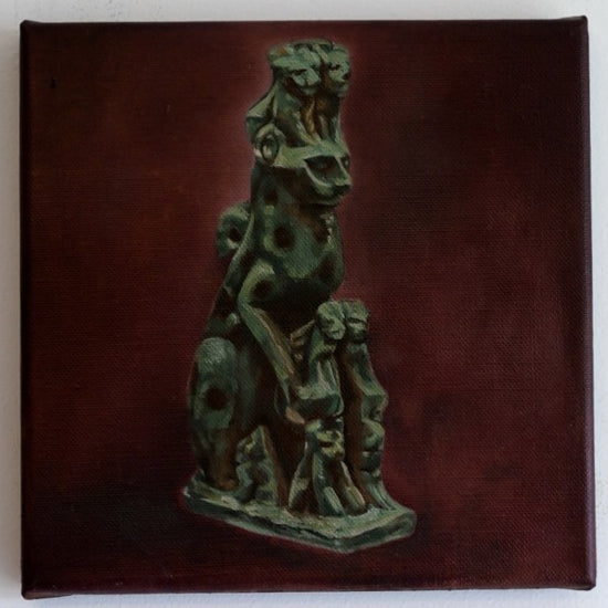 AMULET (AFTER AN ANCIENT EGYPTIAN FIGURINE OF A CAT WITH KITTENS)
