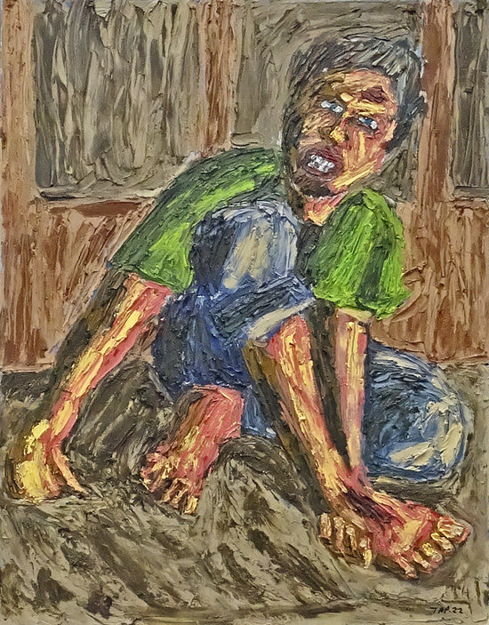 MAN WITH INJURED FOOT