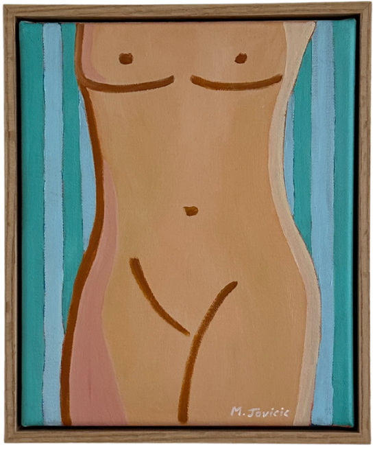 STRIPED TURQUOISE TOWEL