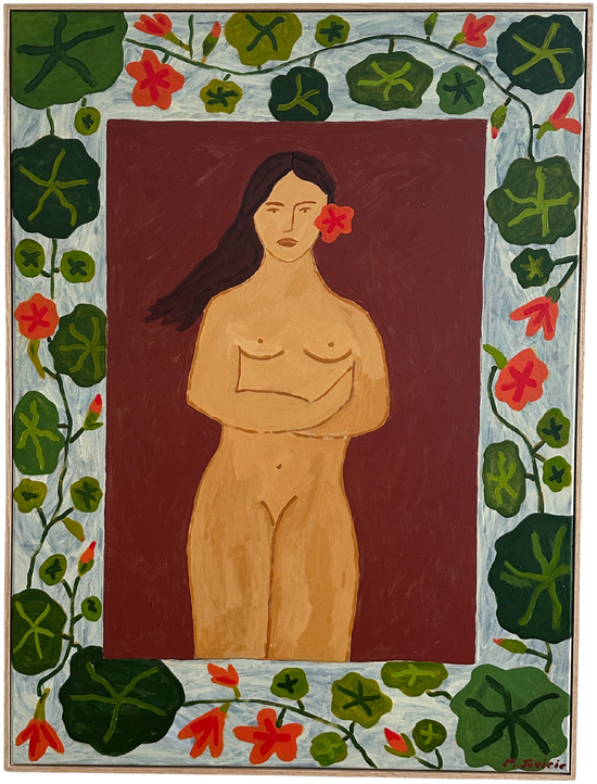 SHIELD OF NASTURTIUMS